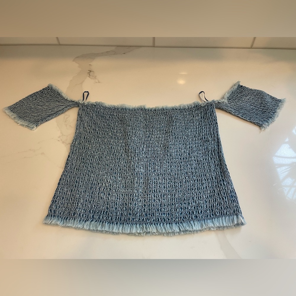 Fiore cropped smock top - size M/L